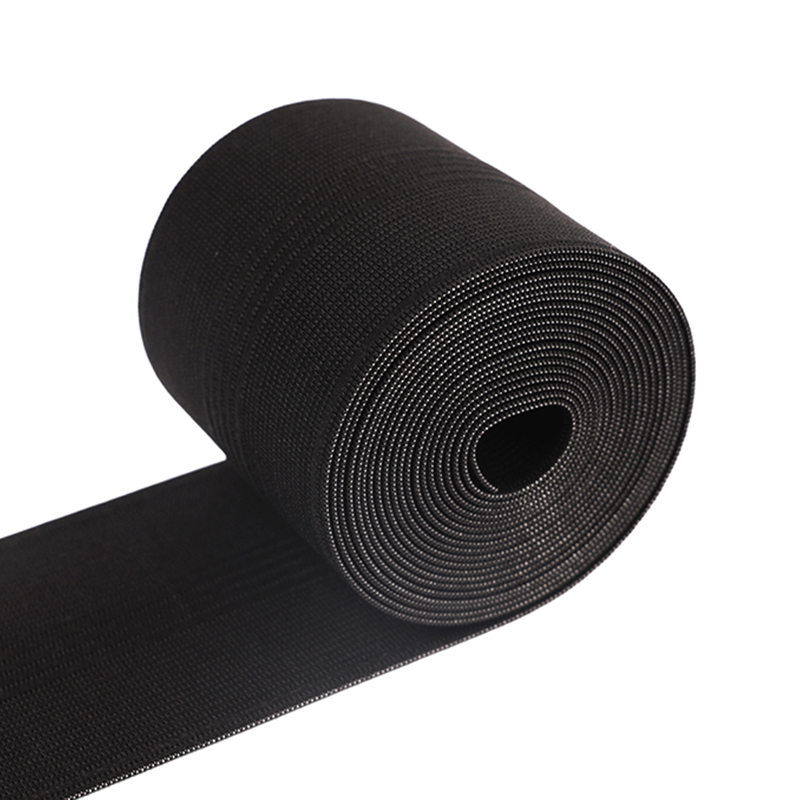 8 см черная трикотажная резинка